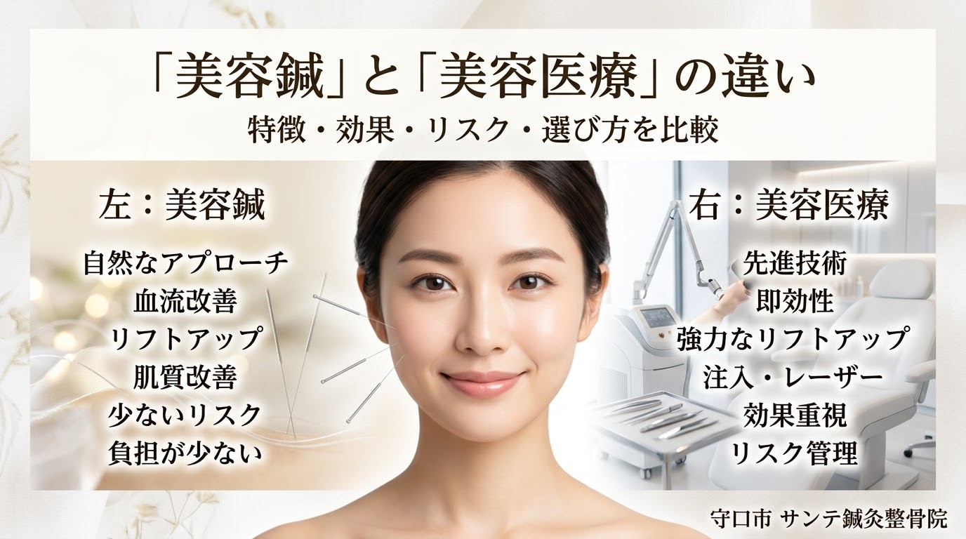 美容鍼と美容医療の違いを比較